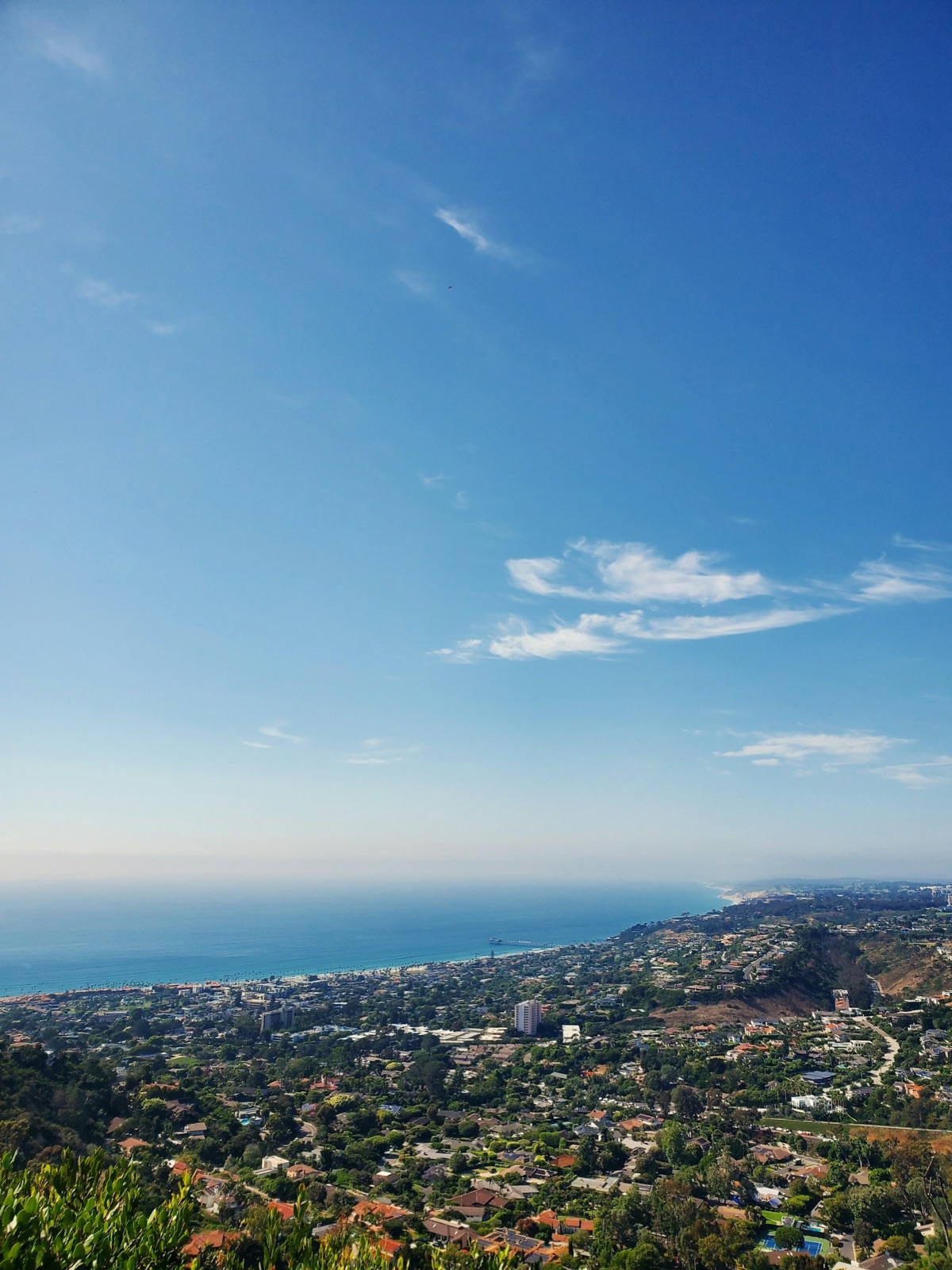 The Pacific coastline viewed from La Jolla, San Diego